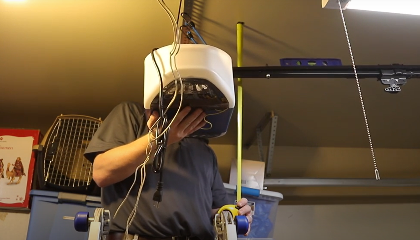 Technician performing garage door opener repair in Baltimore, OH for a smooth and efficient operation.